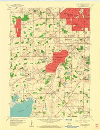 Hales Corners Wisconsin Historical topographic map, 1:24000 scale, 7.5 X 7.5 Minute, Year 1959