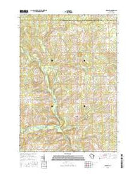 Hamburg Wisconsin Current topographic map, 1:24000 scale, 7.5 X 7.5 Minute, Year 2015