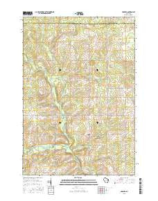 Hamburg Wisconsin Current topographic map, 1:24000 scale, 7.5 X 7.5 Minute, Year 2015