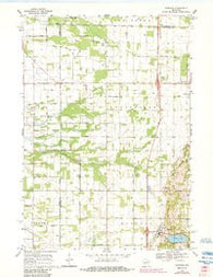 Hancock Wisconsin Historical topographic map, 1:24000 scale, 7.5 X 7.5 Minute, Year 1968