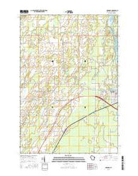 Harmony Wisconsin Current topographic map, 1:24000 scale, 7.5 X 7.5 Minute, Year 2016