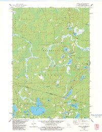Harris Lake Wisconsin Historical topographic map, 1:24000 scale, 7.5 X 7.5 Minute, Year 1982
