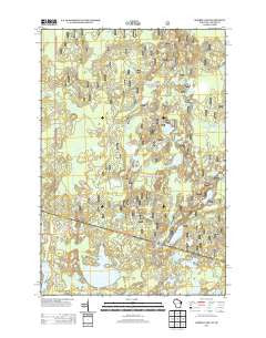 Harris Lake Wisconsin Historical topographic map, 1:24000 scale, 7.5 X 7.5 Minute, Year 2013