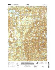 Harrison Wisconsin Current topographic map, 1:24000 scale, 7.5 X 7.5 Minute, Year 2015