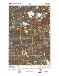 Harshaw Wisconsin Historical topographic map, 1:24000 scale, 7.5 X 7.5 Minute, Year 2010