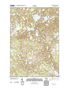 Harshaw Wisconsin Historical topographic map, 1:24000 scale, 7.5 X 7.5 Minute, Year 2013