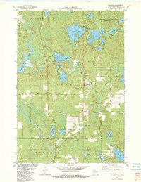 Harshaw Wisconsin Historical topographic map, 1:24000 scale, 7.5 X 7.5 Minute, Year 1982