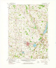 Hartford Wisconsin Historical topographic map, 1:62500 scale, 15 X 15 Minute, Year 1959