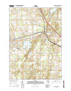 Hartford East Wisconsin Current topographic map, 1:24000 scale, 7.5 X 7.5 Minute, Year 2015