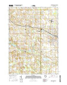 Hartford West Wisconsin Current topographic map, 1:24000 scale, 7.5 X 7.5 Minute, Year 2015