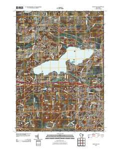 Hartland Wisconsin Historical topographic map, 1:24000 scale, 7.5 X 7.5 Minute, Year 2010