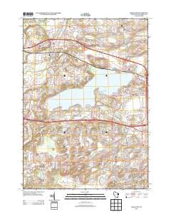 Hartland Wisconsin Historical topographic map, 1:24000 scale, 7.5 X 7.5 Minute, Year 2013