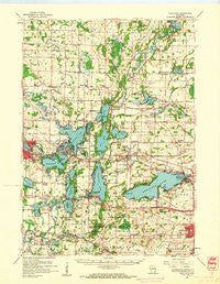 Hartland Wisconsin Historical topographic map, 1:62500 scale, 15 X 15 Minute, Year 1959