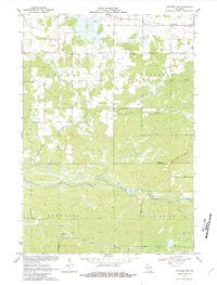 Hatfield NE Wisconsin Historical topographic map, 1:24000 scale, 7.5 X 7.5 Minute, Year 1970