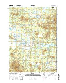 Hatfield SE Wisconsin Current topographic map, 1:24000 scale, 7.5 X 7.5 Minute, Year 2015