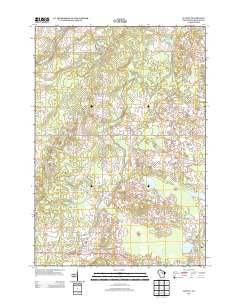Hatley Wisconsin Historical topographic map, 1:24000 scale, 7.5 X 7.5 Minute, Year 2013