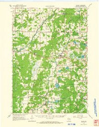 Hatley Wisconsin Historical topographic map, 1:62500 scale, 15 X 15 Minute, Year 1964