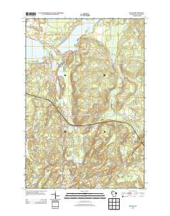 Hauer Wisconsin Historical topographic map, 1:24000 scale, 7.5 X 7.5 Minute, Year 2013