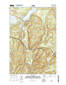 Hauer Wisconsin Current topographic map, 1:24000 scale, 7.5 X 7.5 Minute, Year 2015