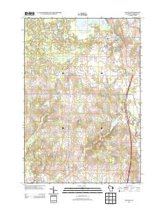 Haugen Wisconsin Historical topographic map, 1:24000 scale, 7.5 X 7.5 Minute, Year 2013