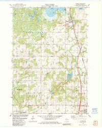 Haugen Wisconsin Historical topographic map, 1:24000 scale, 7.5 X 7.5 Minute, Year 1982