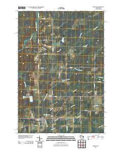 Hawkins Wisconsin Historical topographic map, 1:24000 scale, 7.5 X 7.5 Minute, Year 2010