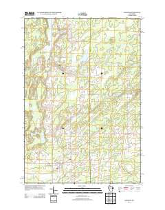 Hawkins Wisconsin Historical topographic map, 1:24000 scale, 7.5 X 7.5 Minute, Year 2013