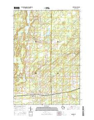 Hawkins Wisconsin Current topographic map, 1:24000 scale, 7.5 X 7.5 Minute, Year 2015