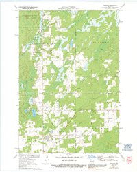 Hawkins Wisconsin Historical topographic map, 1:24000 scale, 7.5 X 7.5 Minute, Year 1971