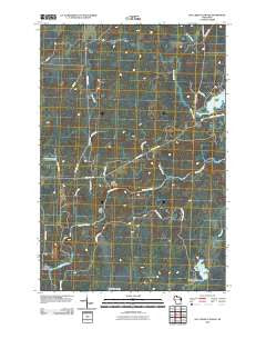 Hay Creek Flowage Wisconsin Historical topographic map, 1:24000 scale, 7.5 X 7.5 Minute, Year 2010