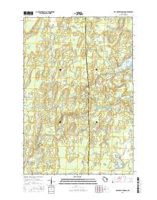 Hay Creek Flowage Wisconsin Current topographic map, 1:24000 scale, 7.5 X 7.5 Minute, Year 2015
