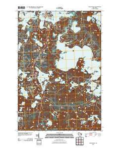 Hazelhurst Wisconsin Historical topographic map, 1:24000 scale, 7.5 X 7.5 Minute, Year 2010