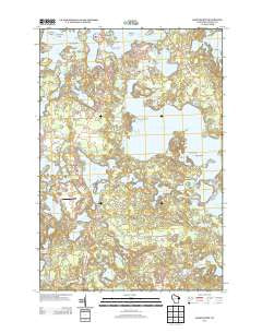 Hazelhurst Wisconsin Historical topographic map, 1:24000 scale, 7.5 X 7.5 Minute, Year 2013