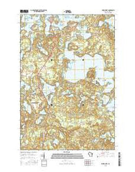 Hazelhurst Wisconsin Current topographic map, 1:24000 scale, 7.5 X 7.5 Minute, Year 2015