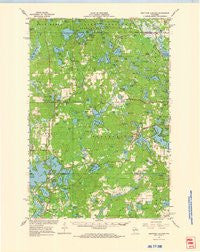 Heafford Junction Wisconsin Historical topographic map, 1:62500 scale, 15 X 15 Minute, Year 1966