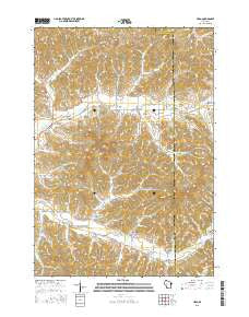 Hegg Wisconsin Current topographic map, 1:24000 scale, 7.5 X 7.5 Minute, Year 2015