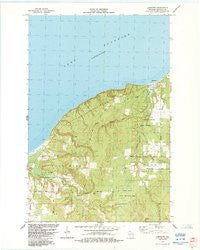 Herbster Wisconsin Historical topographic map, 1:24000 scale, 7.5 X 7.5 Minute, Year 1984