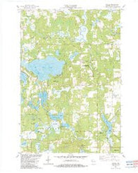 Hertel Wisconsin Historical topographic map, 1:24000 scale, 7.5 X 7.5 Minute, Year 1982