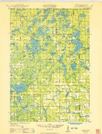 Hertel Wisconsin Historical topographic map, 1:48000 scale, 15 X 15 Minute, Year 1949