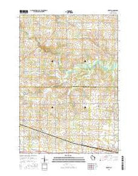 Hewitt Wisconsin Current topographic map, 1:24000 scale, 7.5 X 7.5 Minute, Year 2015