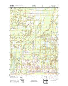 Hickory Corners Wisconsin Historical topographic map, 1:24000 scale, 7.5 X 7.5 Minute, Year 2013