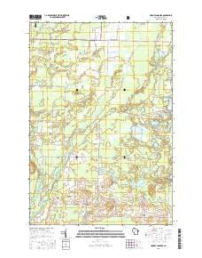 Hickory Corners Wisconsin Current topographic map, 1:24000 scale, 7.5 X 7.5 Minute, Year 2015