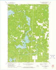 High Falls Reservoir Wisconsin Historical topographic map, 1:24000 scale, 7.5 X 7.5 Minute, Year 1972