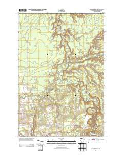 High Bridge Wisconsin Historical topographic map, 1:24000 scale, 7.5 X 7.5 Minute, Year 2013