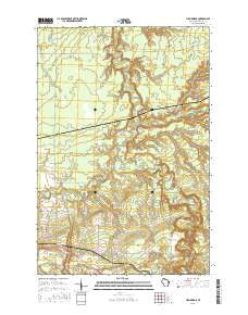 High Bridge Wisconsin Current topographic map, 1:24000 scale, 7.5 X 7.5 Minute, Year 2015