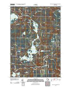 High Falls Reservoir Wisconsin Historical topographic map, 1:24000 scale, 7.5 X 7.5 Minute, Year 2010