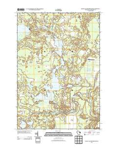 High Falls Reservoir Wisconsin Historical topographic map, 1:24000 scale, 7.5 X 7.5 Minute, Year 2013