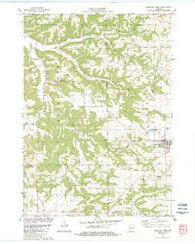 Highland West Wisconsin Historical topographic map, 1:24000 scale, 7.5 X 7.5 Minute, Year 1983