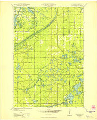 Highland Wisconsin Historical topographic map, 1:48000 scale, 15 X 15 Minute, Year 1949