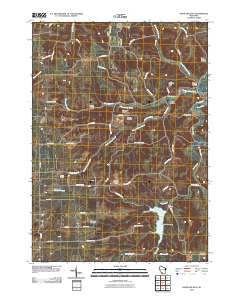 Highland East Wisconsin Historical topographic map, 1:24000 scale, 7.5 X 7.5 Minute, Year 2010